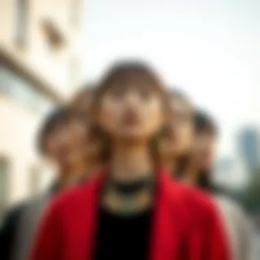 Contemporary Styles of Custom Korean Necklaces A collage of various styles of custom Korean necklaces worn in contemporary fashion