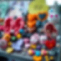 A vibrant display of various ear stickers showcasing unique designs