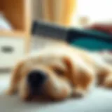 Efficiency of Static Electricity Remover A static electricity pet hair remover in action, attracting pet hair effortlessly.