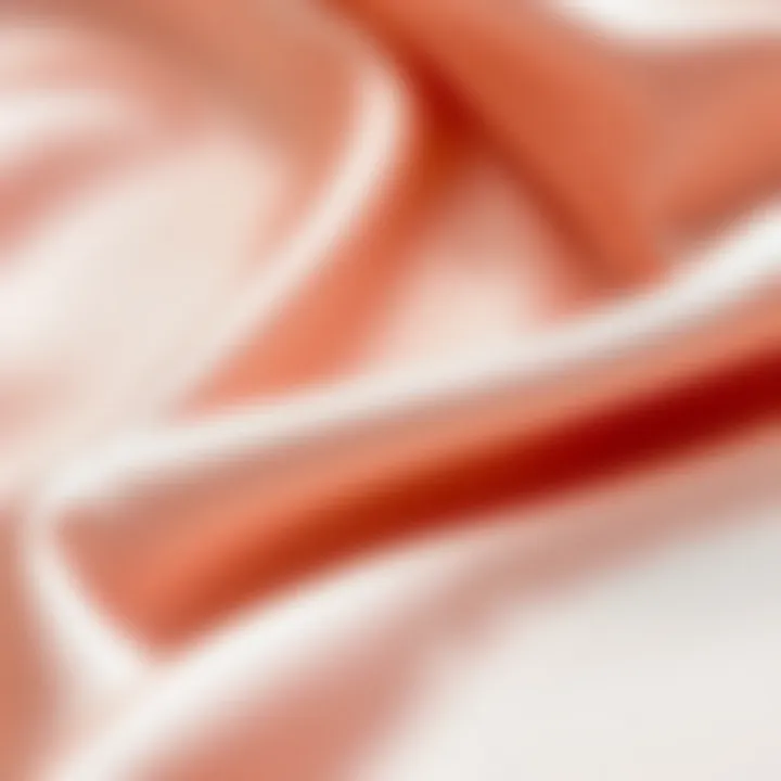 The Intricacies of Satin Texture Close-up of satin fabric showcasing its smooth texture and sheen