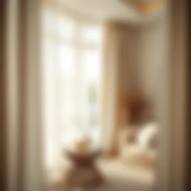 Eco-friendly linen curtains enhancing a bright space