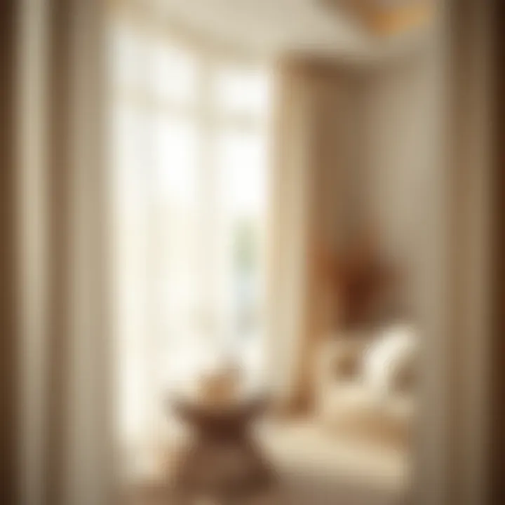 Eco-friendly linen curtains enhancing a bright space