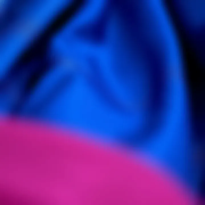 Luxurious Fabric Texture A close-up of fabric texture in royal blue
