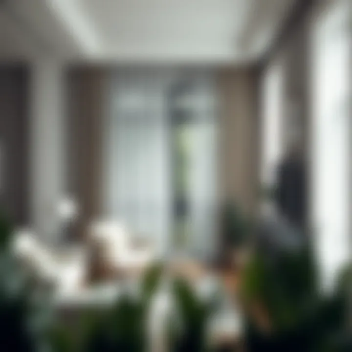 Stylish living room showcasing versatile linen curtains