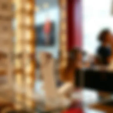 Fashionable eyeglass holders showcased in a display setting