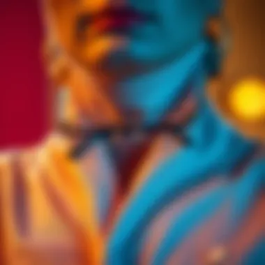 Stylish eyeglass holder draped elegantly around a neck