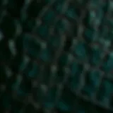 A close-up view of faux crocodile leather showcasing its unique texture and shine.