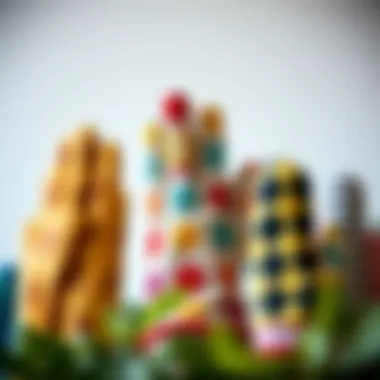 A variety of finger oven mitts showcasing unique designs and colors