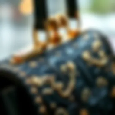 Mastery in Design: Intricate Details of the Forever Young Purse Close-up of intricate detailing on the Forever Young Purse Bag
