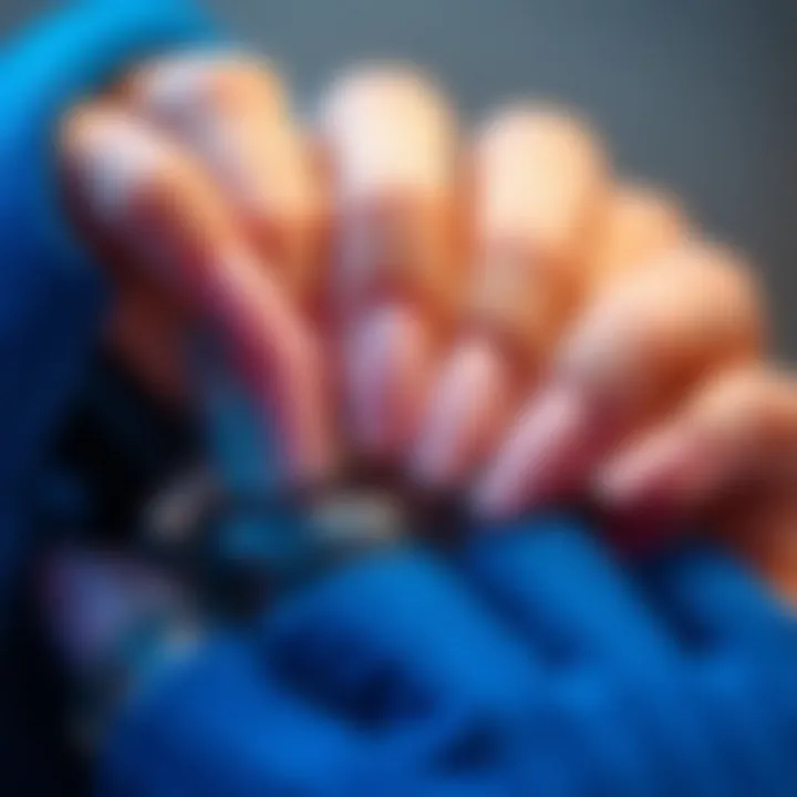 Essential Gel Nail Maintenance Routine A meticulous maintenance routine for gel nails including essential products.