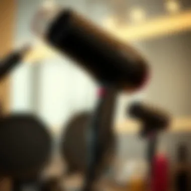 Stylish hair dryer with cap showcasing modern design