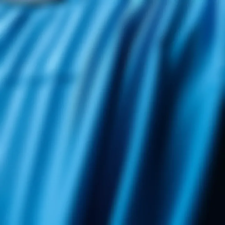 Detailed Fabric Texture of the Halterneck Swing Design Close-up of halterneck dress fabric showcasing its texture