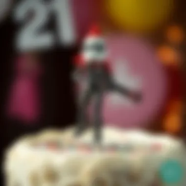 Creative Themed Cake Topper Fun themed cake topper reflecting a favorite hobby