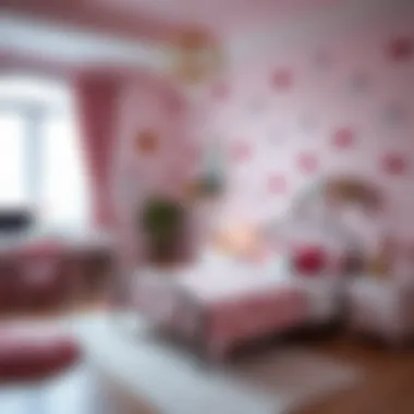 Charming Hello Kitty themed bedroom with pastel colors