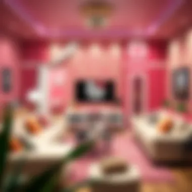 Inviting Hello Kitty living room with playful accents