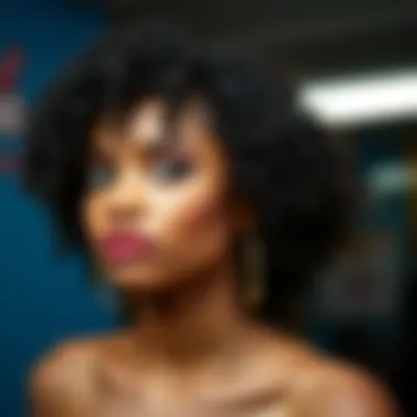 Vibrant display of short kinky curly hairstyles