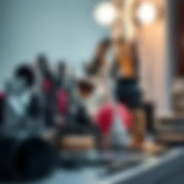 An organized makeup station featuring essential tools for liquid eyeliner maintenance.