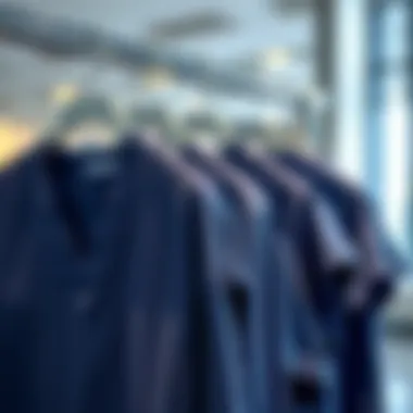 Trendy design features of long sleeve scrubs displayed on a hanger