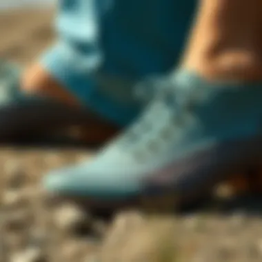 Close-up of sustainable materials used in Merrill footwear