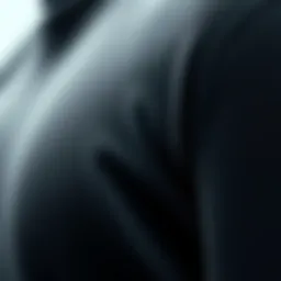 A detailed view of neoprene fabric texture showcasing its elasticity and strength