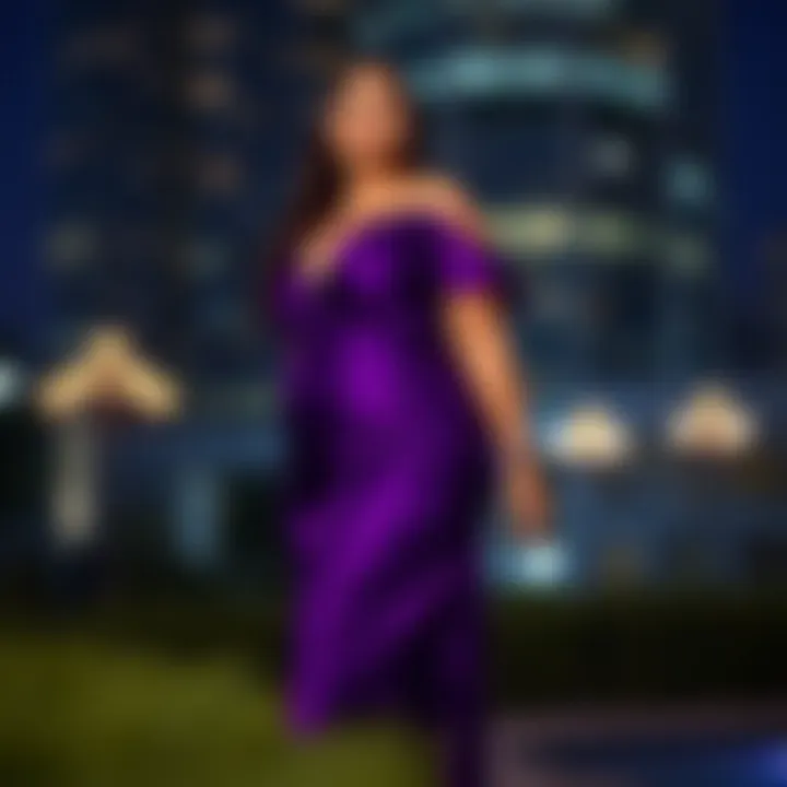 Stylish evening plus size dress perfect for formal occasions