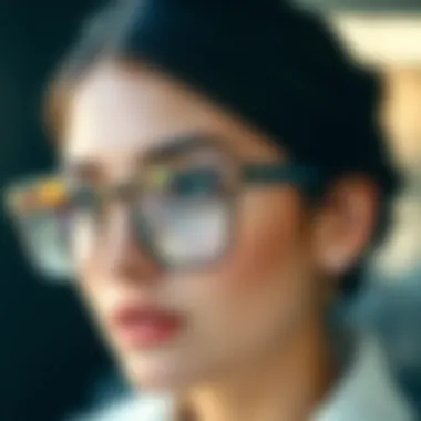 Stylish eyewear featuring unique nose pad designs and colors