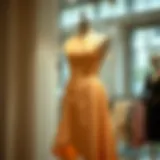 Mannequin showcasing the elegance of the one shoulder dress Elegant display of a one shoulder asymmetrical hem dress on a mannequin