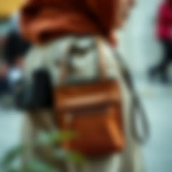 Cultural representations of pocket bags from different regions.