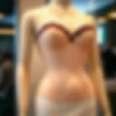 Elegant plus size bustier shapewear displayed on a mannequin