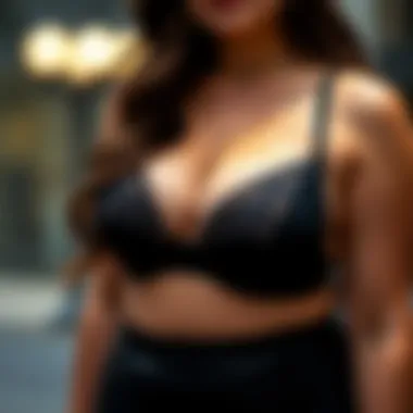 Illustration highlighting the benefits of wearing a plus size cross back bra.