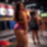 Showcase of Plus Size High Waisted Yoga Shorts Stylish plus size high waisted yoga shorts on display