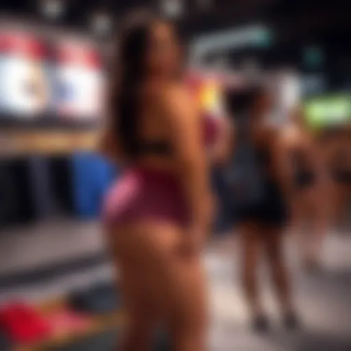 Showcase of Plus Size High Waisted Yoga Shorts Stylish plus size high waisted yoga shorts on display