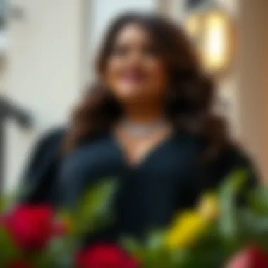 Chic Accessories for Plus Size Jumpsuits Stylish accessories complementing a chic plus size jumpsuit for a prom night.