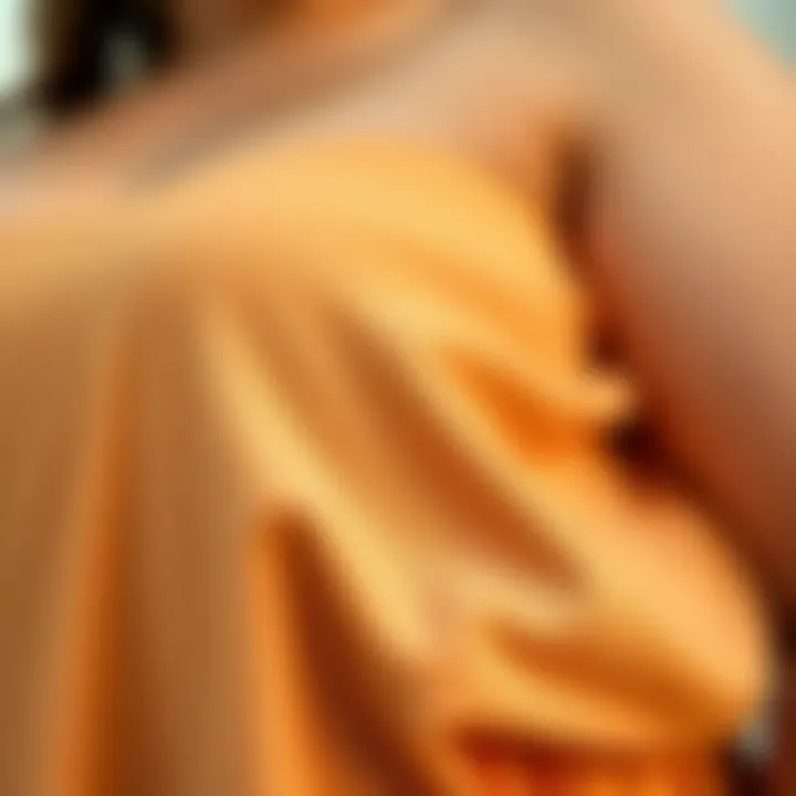 Fabric Details of a Plus Size Jumpsuit Close-up of fabric texture of a plus size jumpsuit