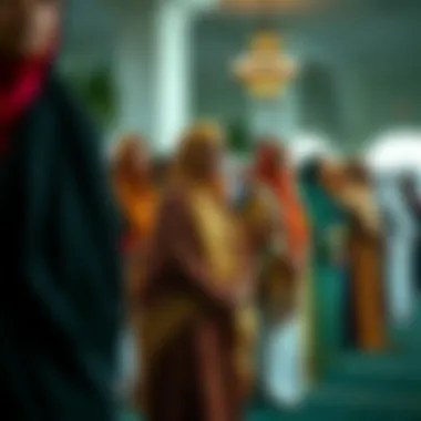 A vibrant display of diverse prayer garments reflecting various cultures.