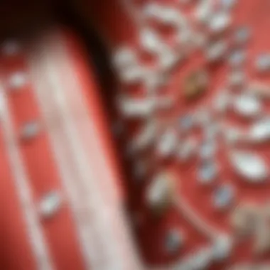 Close-up of rhinestone embellishments highlighting craftsmanship