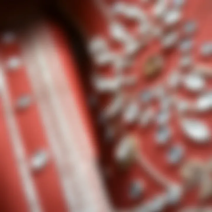 Close-up of rhinestone embellishments highlighting craftsmanship