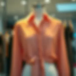 Elegant sheer tie front blouse on a stylish mannequin