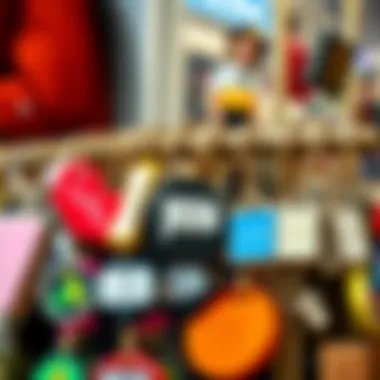 Collection of Message Keychains Stylish collection of message keychains on display