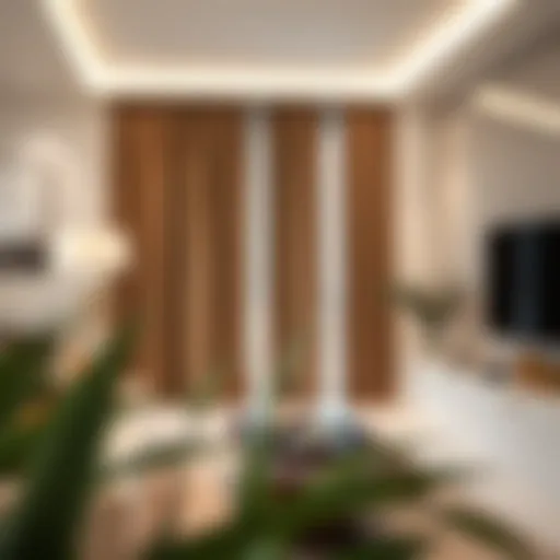 Stunning Drapery in Interior Design Elegant drapery showcasing a 144-inch rod in a stylish living room