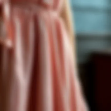 Textural Elegance: Pleats Details of a Midi Dress A close-up of the pleats in a sleeveless midi dress emphasizing texture