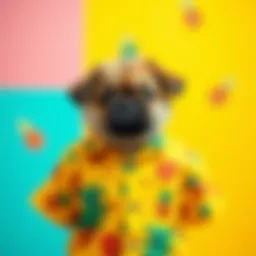 A vibrant puppy love pineapple shirt adorned with playful motifs.