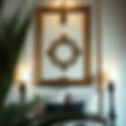 Elegant welcome wall decor showcasing intricate design