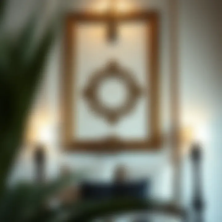 Elegant Welcome Wall Decor Elegant welcome wall decor showcasing intricate design