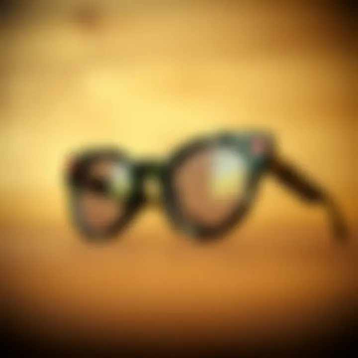 Historical vintage cat eye glasses with polka dots