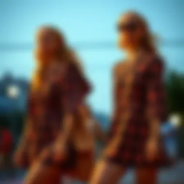 Patterned Fashion Fashionable short dress with unique patterns