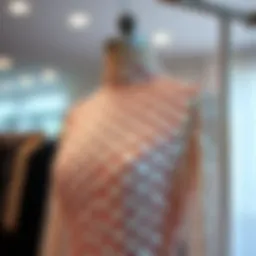 Elegant mock neck sequin dress showcased on a mannequin