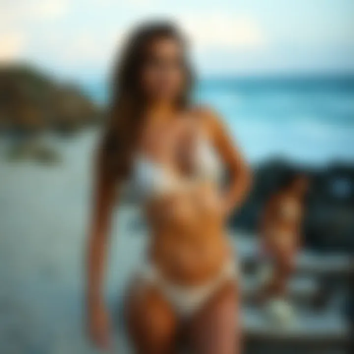 Fashion Models Showcasing Thong Bikini Styles Fashionable models showcasing thong bikini styles