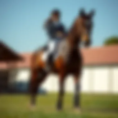 Stylish equestrian outfit featuring stretch riding pants