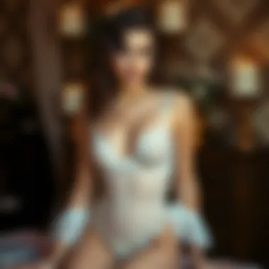 A collection of vintage lingerie pieces reflecting historical styles